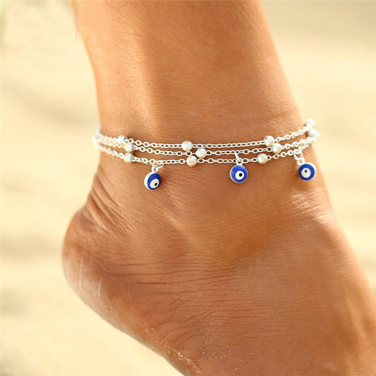 fashion Foot jewelry bead chain beach anklet